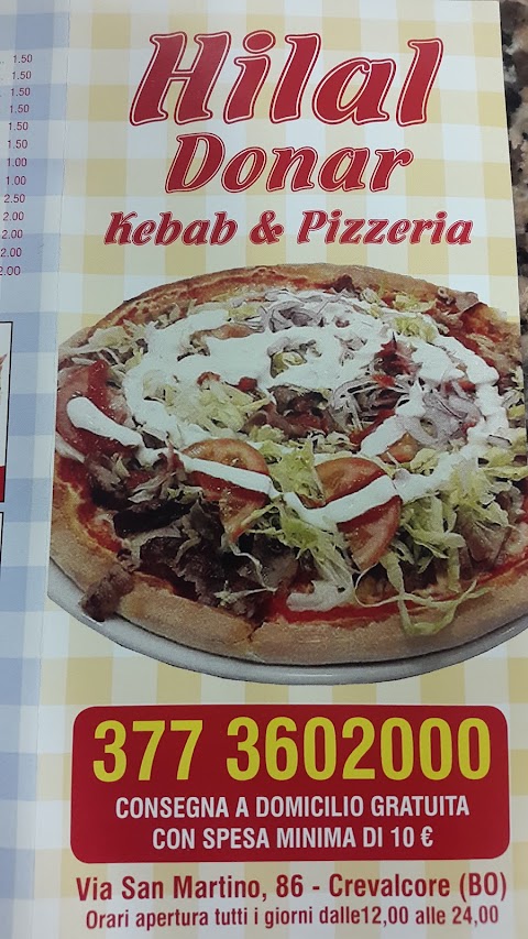 Hilal donar kebab & pizzeria