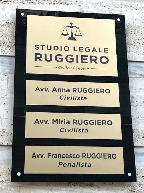 STUDIO LEGALE RUGGIERO - CIVILE E PENALE -