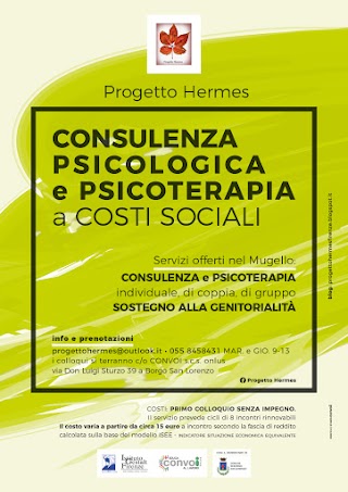 Progetto Hermes- psicoterapia e consulenza psicologica a costi sociali