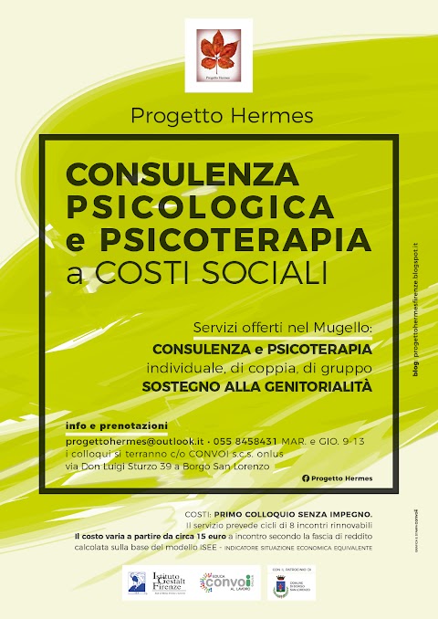 Progetto Hermes- psicoterapia e consulenza psicologica a costi sociali