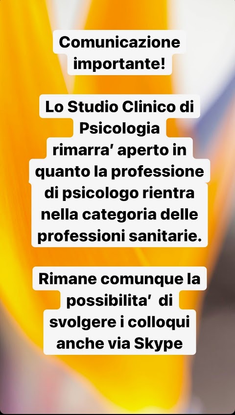 Studio Clinico di Psicologia - Cornali Viviana