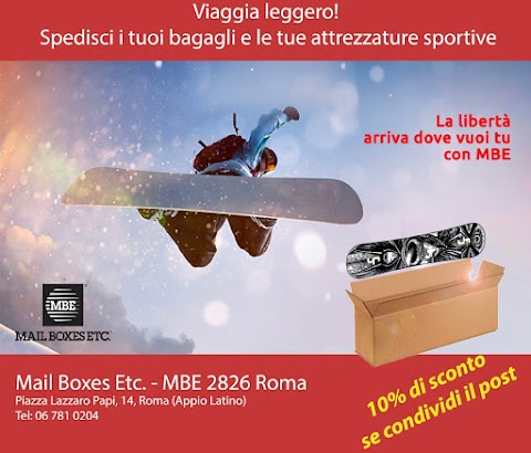 Mail Boxes Etc. - MBE 2826 Roma - Spedizioni Appia