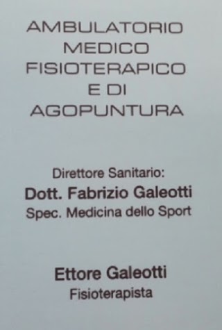 Dr. Fabrizio Galeotti Ambulatorio Medico Fisioterapico e di Agopuntura