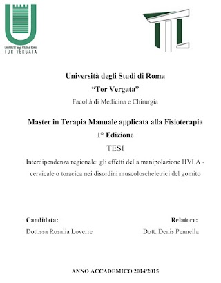 Studio di Fisioterapia Manipolativa Ortopedica del dott. Denis PENNELLA (PT, BSc, MSc, OMT, SMT, VRS, Docente Università di Tor Vergata e Campobasso)