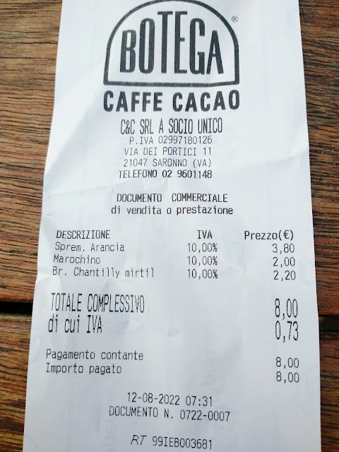 Bottega Caffè Cacao Saronno