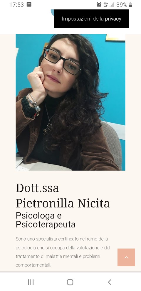 Dott.ssa Pietronilla Nicita Psicologa-Psicoterapeuta