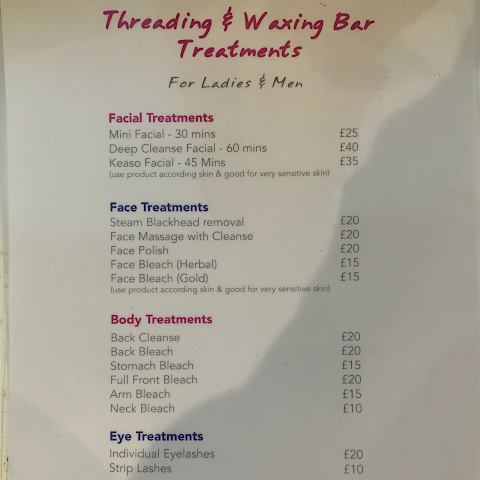 The Threading and Waxing Bar