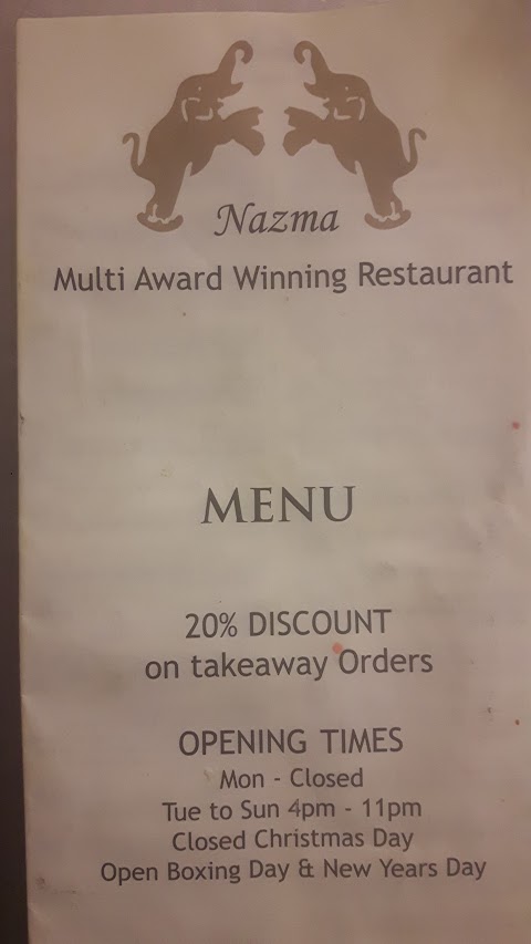 Nazma Tandoori Ellon