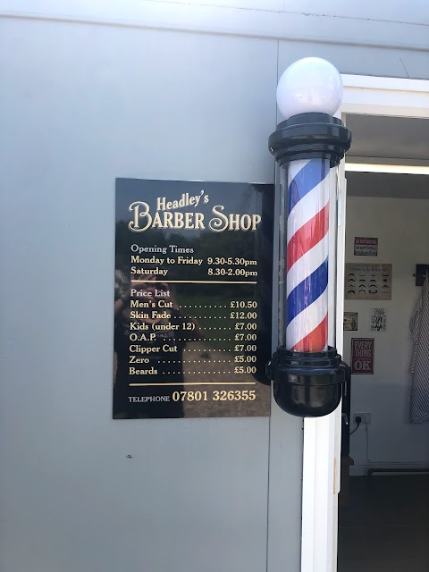Headley’s barber shop