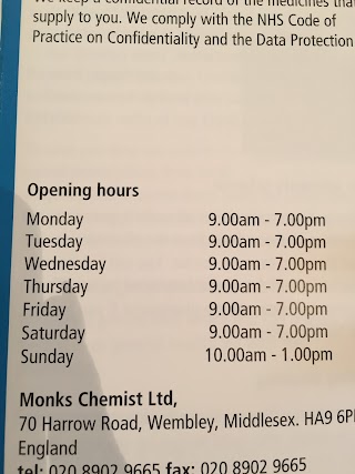 Monks Chemists