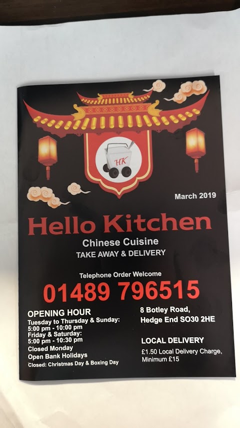 Hello Kitchen Chinese