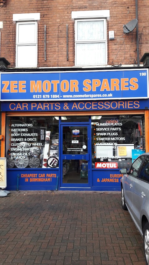 zee motor spares car batterys