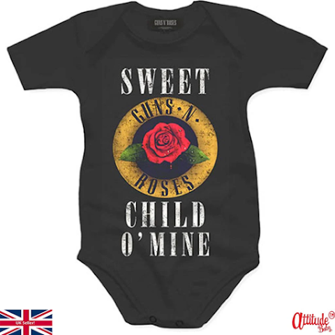 Attitude Baby Ltd-Printed Baby Onesies-Baby & Kids Clothing-Online Store-Baby Football Kits-Rock Band Baby Grows