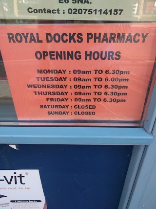 Royal Docks pharmacy