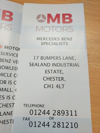 M B Motors of Chester Ltd