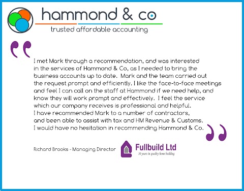 Hammond & Co - Accountants in Chesterfield