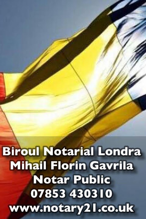 Notar in Londra Mihail Florin Gavrila