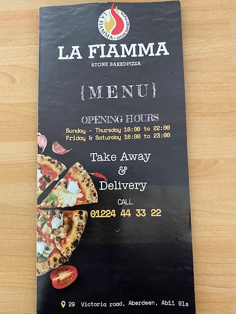 La fiamma stone baked pizza