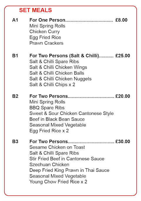 Streetly Chinese and Fish & Chips Takeaway