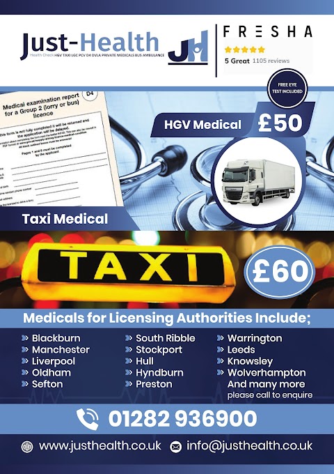 Just Health Rotherham Hgv Pcv D4 Medical Clinic