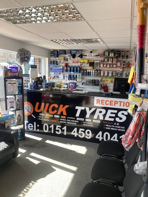 Quick Tyres Kirkby Liverpool & 24/7 mobile tyre fitting service