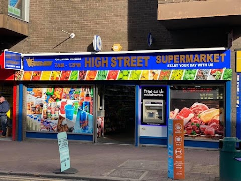 High street supermarket