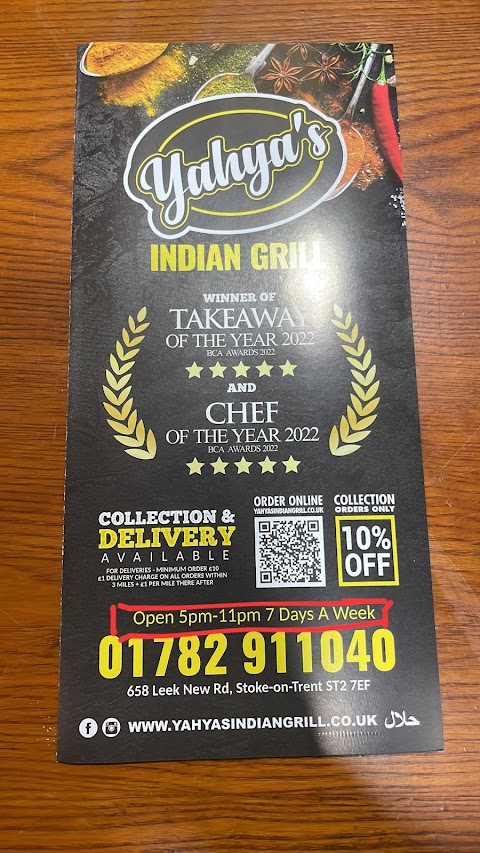 Yahyas Indian Grill