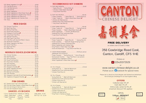 Canton Chinese Delight