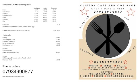 Clifton cafe and cob shop