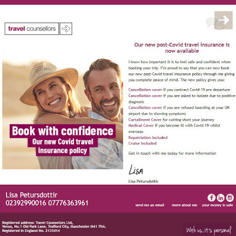 Travel Counsellors - Lisa Petursdottir