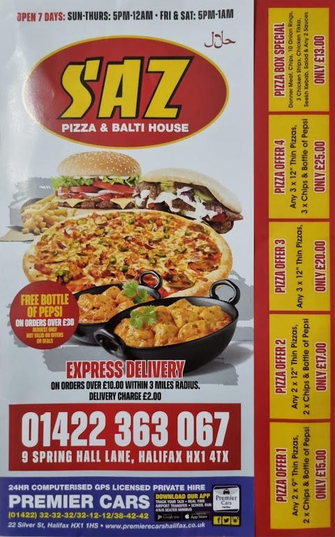 Saz Pizza & Balti House