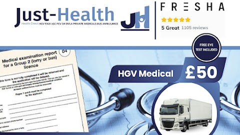 Just Health Rotherham Hgv Pcv D4 Medical Clinic