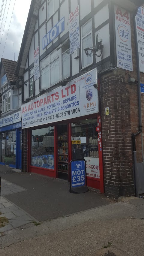 A4 Auto Parts Ltd | Servicing & MOT