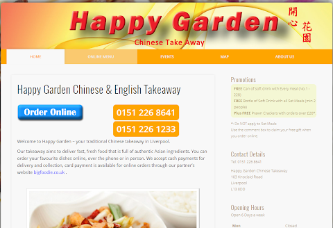 Happy Garden Chinese & English Takeaway (Order Online)