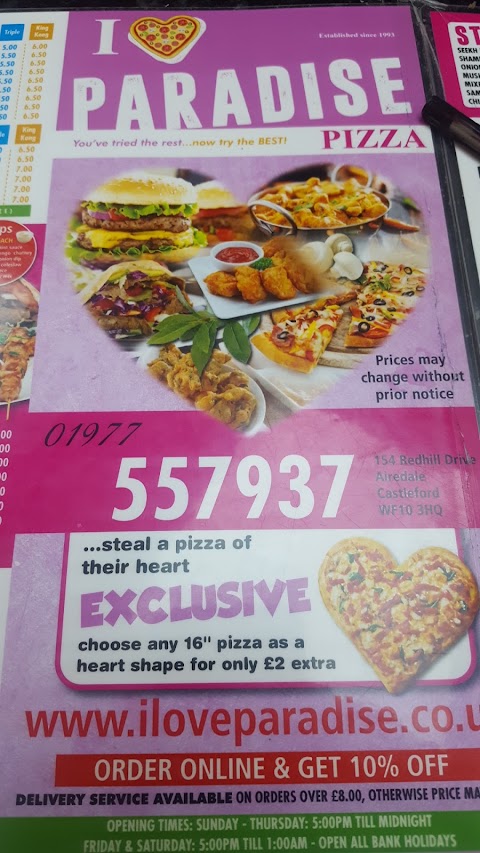 I Love Paradise Pizza Ltd