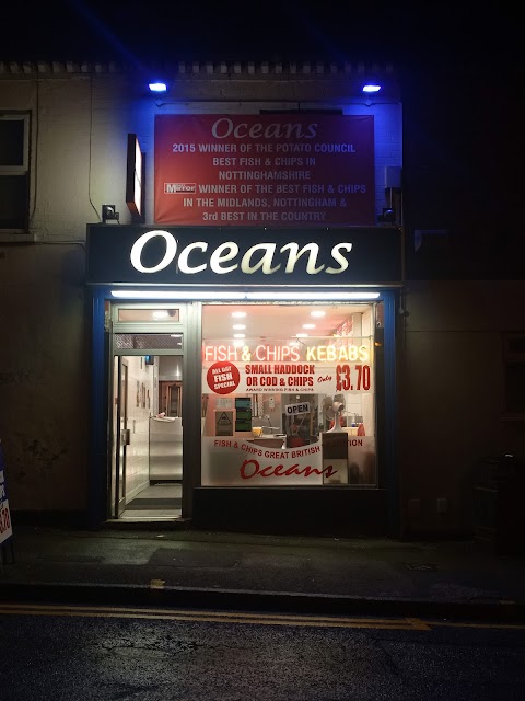 Oceans fish & chip and kebab shop