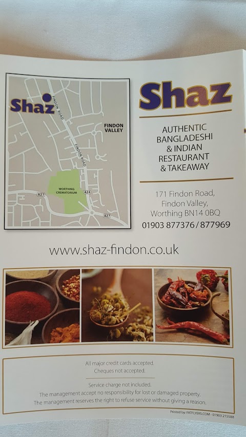 Shaz Authentic bangladeshi Indian restaurant & Takeaway Ltd