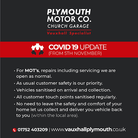 Plymouth Motor Company Church Garage
