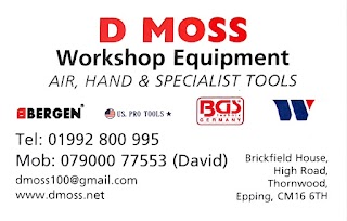 D MOSS workshop equipment