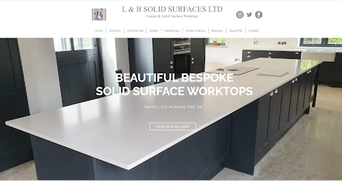 L & B Solid Surfaces Ltd. Corian & Solid Surface Kitchen Worktops.