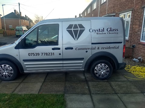 Crystal glass window cleaning