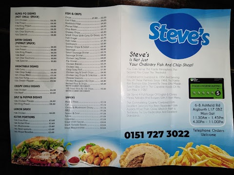 Steve's Fish & Chips - Greek - Chinese & Kebabs