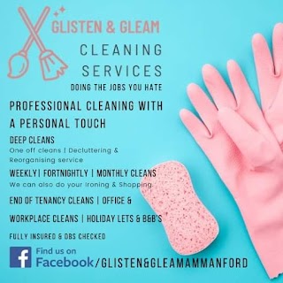 Glisten and Gleam cleaning services