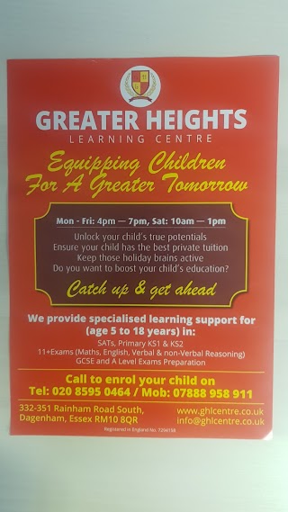 Greater Heights Learning Centre / Greater Heights Children Centre