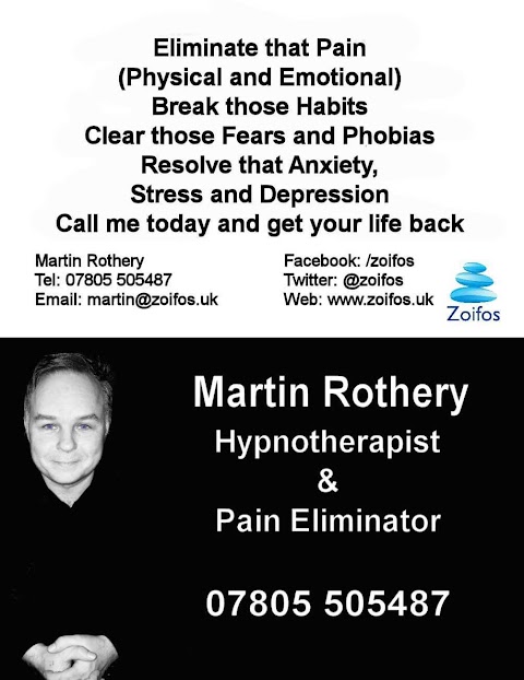 Martin Rothery Hypnotist, Trainer and Pain Eliminator