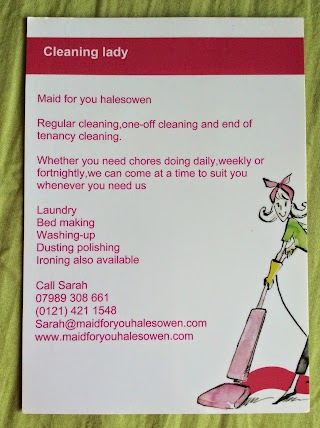 Maid for you Halesowen