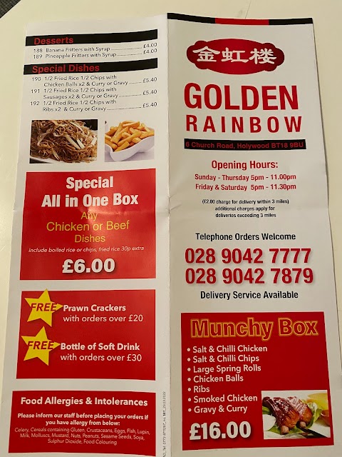 Golden Rainbow Chinese Takeaway