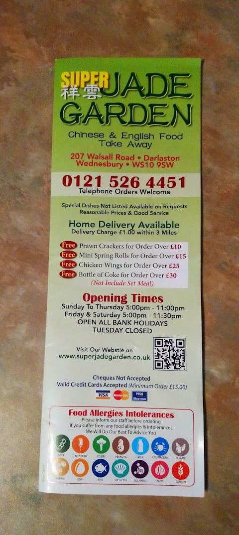 Super Jade Garden Chinese Takeaway