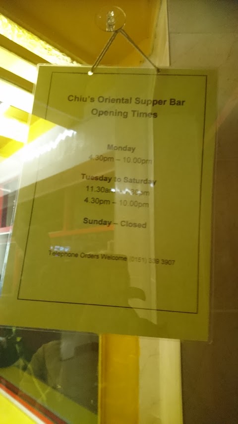 Chiu's Oriental Supper Bar