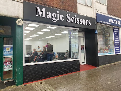 Magic scissors barbers